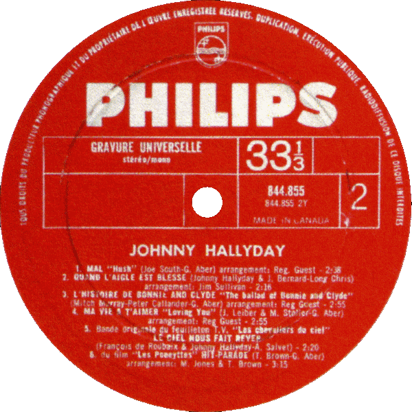 LP Philips 844 855 Jeune Homme