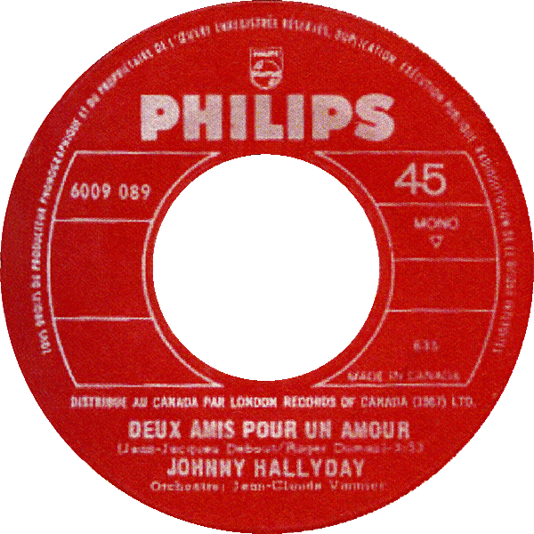 SP Philips 6009 089 Deux amis pour un amour rouge 