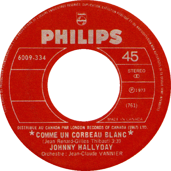 SP Philips 6009 334 Comme un corbeau blanc