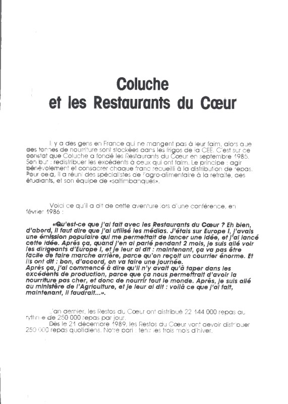 1989 Tourn�e des Enfoires